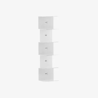 Made in Design Ptolomeo Wall Wall bookshelf metal white / H 70 cm - Opinion Ciatti