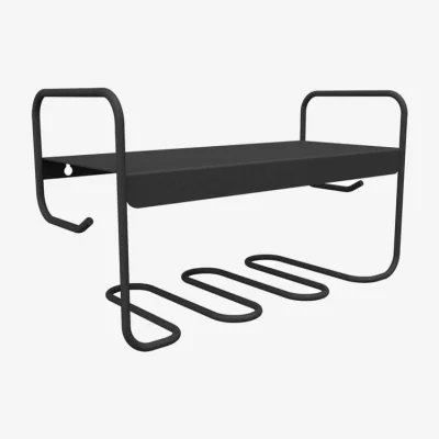 Made in Design Picolino Wall shelf metal black / L 52 x H 30 cm - Fermob