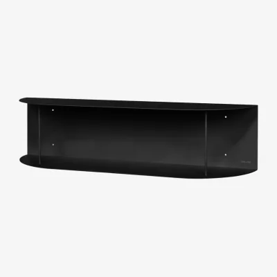 Made in Design Lina longue Wall shelf metal black / L 80 cm - NOO.MA