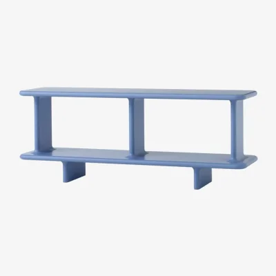 Made in Design Archivo JH43 by Jaime Hayon Shelf wood blue / Low console - W 140 x H 54 cm - &tradition