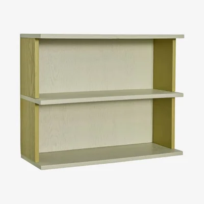 Made in Design Pep Wall shelf wood yellow / L 50 x H 40 cm - HÜBSCH