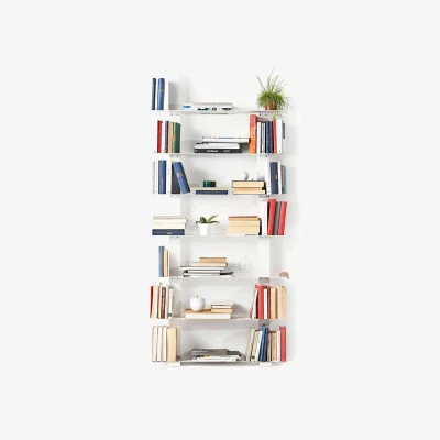 Made in Design Pacifico Wall bookshelf metal white / W 90 x H 192 cm - Opinion Ciatti