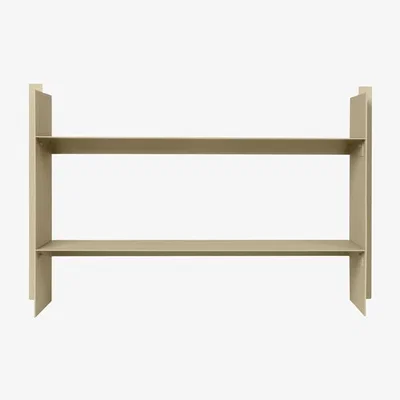 Made in Design Lager Low console metal beige / W 77 x D 28 x H 26 cm - Ferm Living