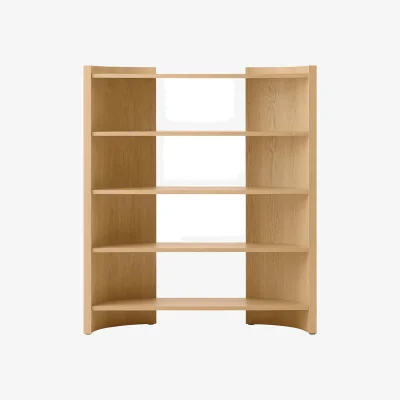 Made in Design Crescent High Shelf natural wood / W 150 x H 173 cm - Audo Copenhagen