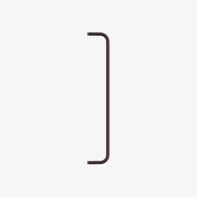 Made in Design Accessory metal brown / Suspension bar L 53 cm for Perforated metal shelves - String Furniture