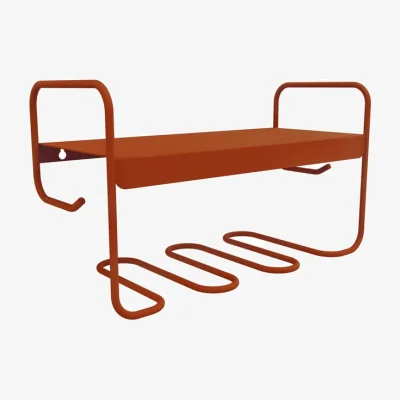 Made in Design Picolino Wall shelf metal orange / L 52 x H 30 cm - Fermob