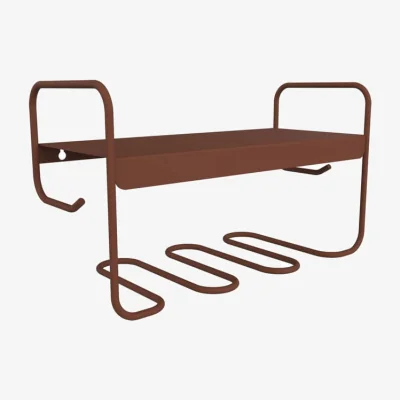 Made in Design Picolino Wall shelf metal red / L 52 x H 30 cm - Fermob