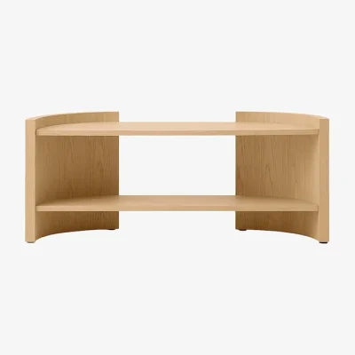 Made in Design Crescent Low Shelf natural wood / L 150 x H 60 cm - Audo Copenhagen