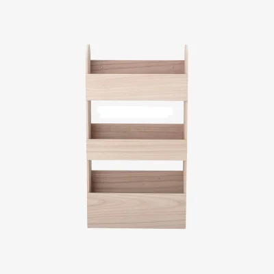 Made in Design Moris Wall shelf natural wood / Book display unit - W 38 x H 70 x D 12 cm - Bloomingville