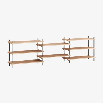 Made in Design Shelving System – s.65.3.A Shelf natural wood / W 239 x H 85 x D 35 cm - MOEBE