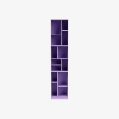 Made in Design Loom Bookcase wood purple / W 46.8 x D 30 x H 215.8 cm - MONTANA