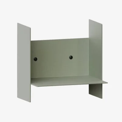 Made in Design Pli Shelf metal green / L 20 cm - TIPTOE