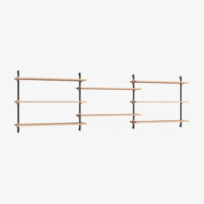 Made in Design Wall Shelving – ws.65.3 Shelf natural wood / W 239 x H 65 x D 17.5 cm - MOEBE