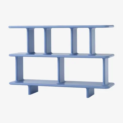 Made in Design Archivo JH44 by Jaime Hayon Shelf wood blue / W 140 x H 92 cm - &tradition
