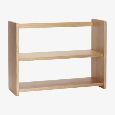 Made in Design Nomad Double Wall shelf natural wood / L 60 x H 44 cm - HÜBSCH