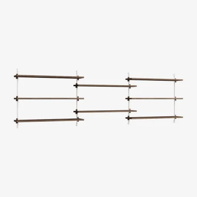 Made in Design Wall Shelving – ws.65.3 Shelf wood brown / W 239 x H 65 x D 17.5 cm - MOEBE