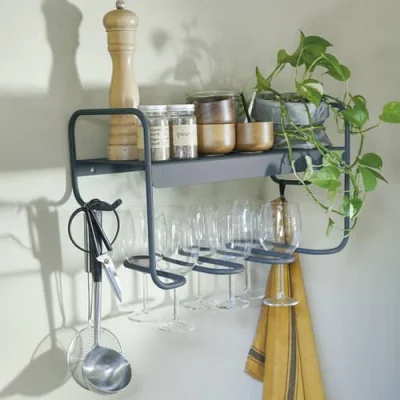Made in Design Picolino Wall shelf metal beige / L 52 x H 30 cm - Fermob