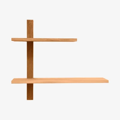 Nordic Nest Andersen Furniture Phase wall shelf Oiled Natural Oak 68x18x55 cm