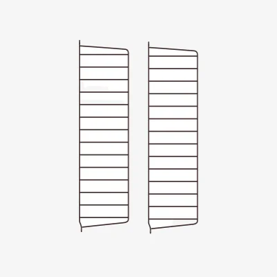 Nordic Nest String String wall panels Dark brown 75x20 cm 2-pack
