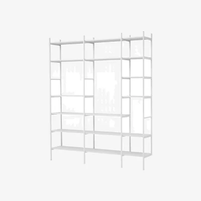 Nordic Nest TÔNN furniture Portal bookcase White 201 cm