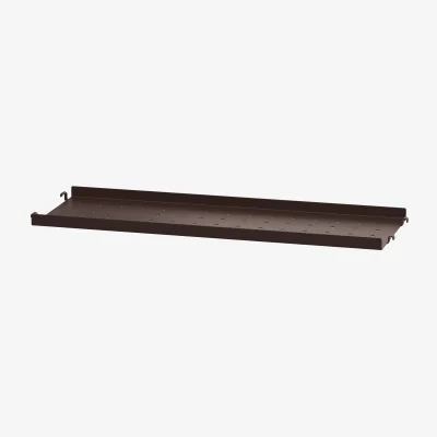 Nordic Nest String String shelf metal Dark brown 58x20 low rim