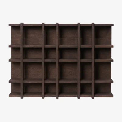 Nordic Nest Ferm Living Tilem bookcase Dark-stained oak 6x4