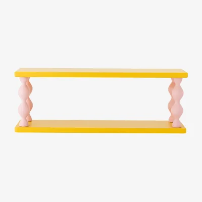 Nordic Nest Bloomingville Bibiola shelf 60x21.5 cm Yellow