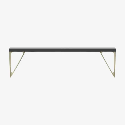 Nordic Nest Maze Pythagoras shelf black-brass 20x80 cm