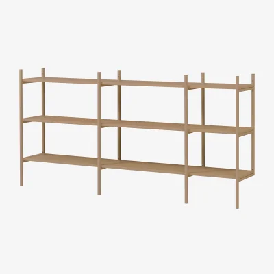Nordic Nest TÔNN furniture Portal bookcase small Camel 201 cm