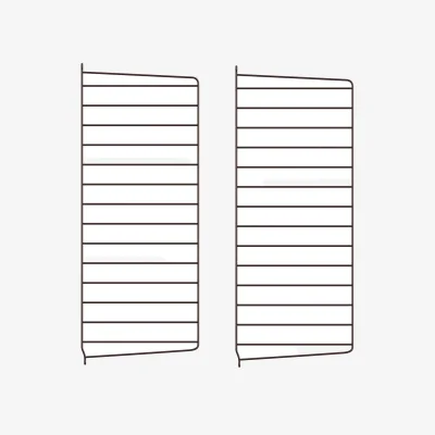 Nordic Nest String String wall panels Dark brown 75x30 cm 2-pack