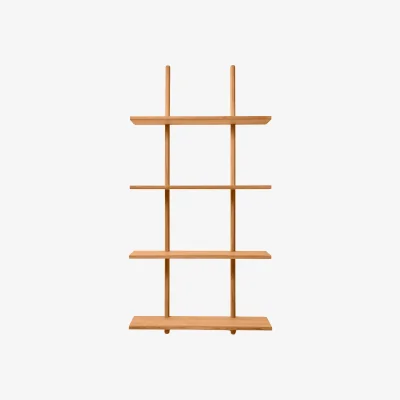 Nordic Nest Andersen Furniture Essence wall shelf Oiled Natural Oak 70x25x140 cm