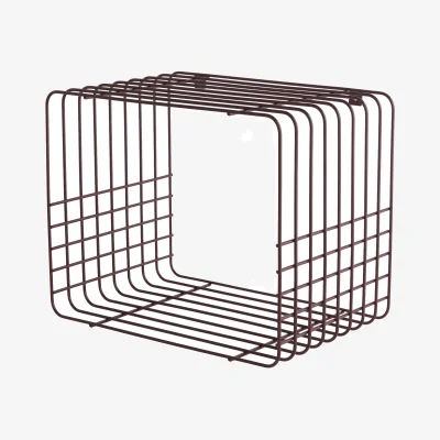 Nordic Nest Mette Ditmer Wire shelf Short red 26x38x30.5 cm