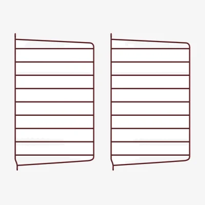 Nordic Nest String String wall panels Dark red 50x30 cm 2-pack