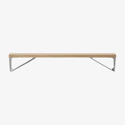 Nordic Nest Maze Pythagoras shelf oak-chrome 20x80 cm