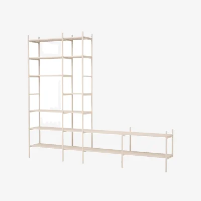 Nordic Nest TÔNN furniture Portal TV shelf Off white 279 cm