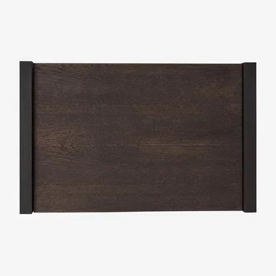 Nordic Nest Ferm Living Kona bookcase cabinet insert Dark Stained