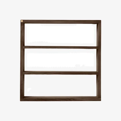 Nordic Nest Andersen Furniture Sector wall shelf Smoked Oiled Oak 50x50x10 cm