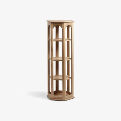 OKA OKA, Voussoir Shelves - Weathered Oak, Bookcase