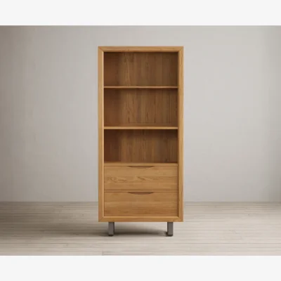 Oak&More Parker Solid Oak Tall Bookcase