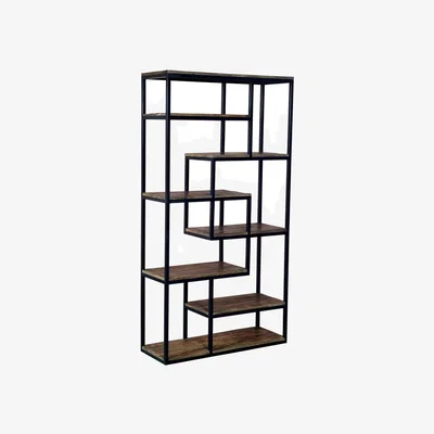 Olivia's Hill Interiors Multi Shelf Industrial Shelf Unit