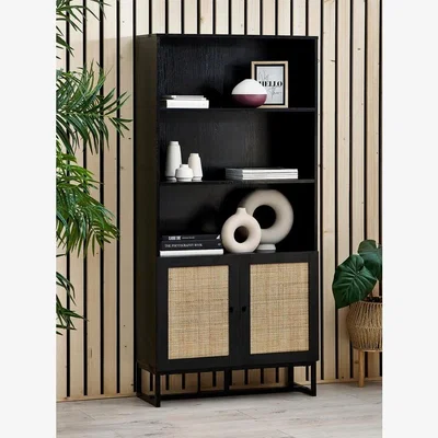 Downtown Julian Bowen Padstow Tall Bookcase - Black
