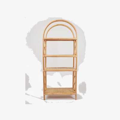 Oliver Bonas Bali Natural Rattan Standing Storage Shelves