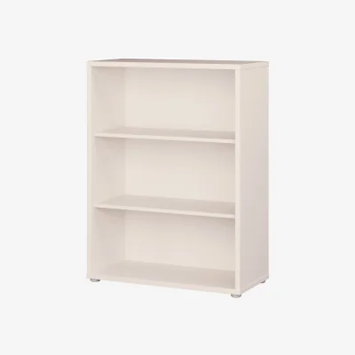 The Range Alice Springs Low Wide Bookcase with Open Shelving in Sand - Sand