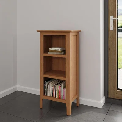 The Range Home Source Natland Small Narrow Oak Bookcase - Light Oak