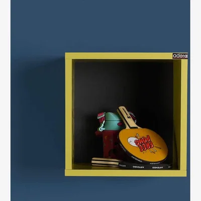 The Range Pear Green Cube Wall Shelf - Pear Green
