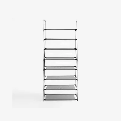 The Range 8 Tier Storage Rack Shoe Shelving - Grey