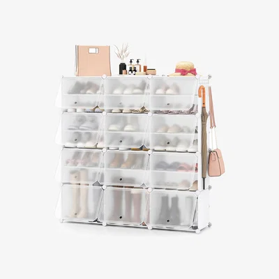 The Range Portable Shoe Shelves - White