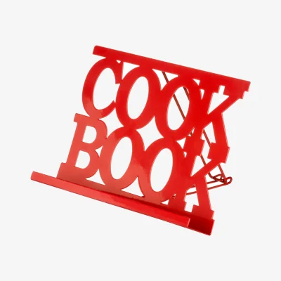 The Range Alpha Red Enamel Cook Book Stand