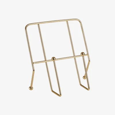 The Range Reyna Gold Finish Cookbook Stand - Gold