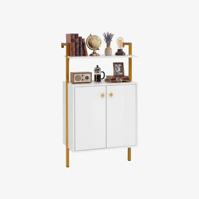 The Range 2-Tier Modern Display Storage Shelf - White